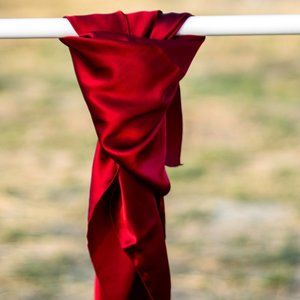 Maroon Silk Silk Wild Rag Scarf